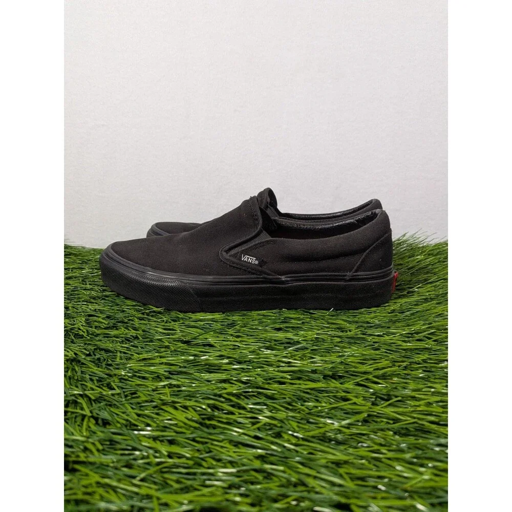 Vans Off The Wall  508731 Black Unisex Slip on Sneakers Shoes Mens 6 Women's 7.5